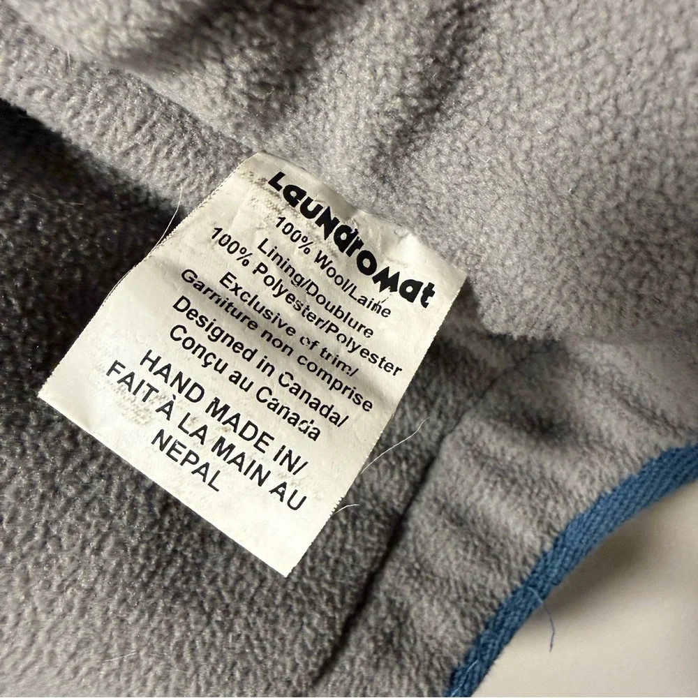 Vintage Laundromat Daisy Hand-Knit 100% Wool Fleece-Lined Hoodie - Women’s Small - Picture 7 of 15